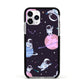 Pastel Hue Space Scene Apple iPhone 11 Pro in Silver with Black Impact Case