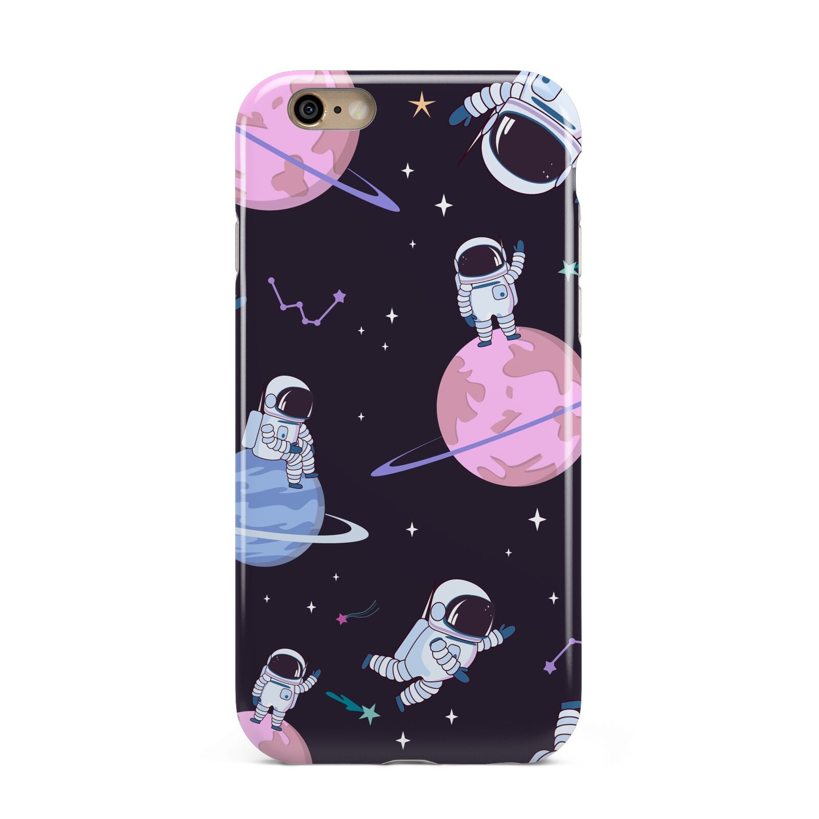 Pastel Hue Space Scene Apple iPhone 6 3D Tough Case