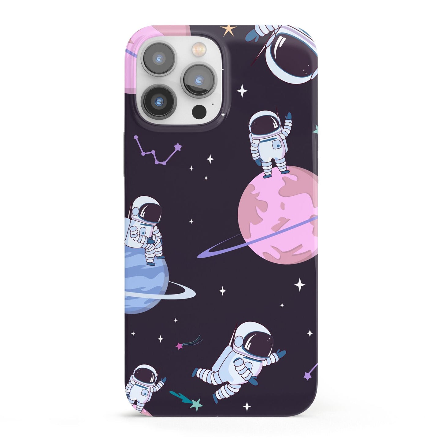 Pastel Hue Space Scene iPhone 13 Pro Max Full Wrap 3D Snap Case