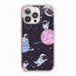 Pastel Hue Space Scene iPhone 13 Pro TPU Impact Case with Pink Edges