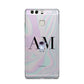 Pastel Marble Ink Astronaut Initials Huawei P9 Case