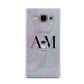 Pastel Marble Ink Astronaut Initials Samsung Galaxy A5 Case