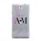 Pastel Marble Ink Astronaut Initials Samsung Galaxy Note 3 Case