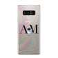 Pastel Marble Ink Astronaut Initials Samsung Galaxy Note 8 Case