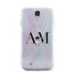 Pastel Marble Ink Astronaut Initials Samsung Galaxy S4 Case