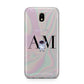 Pastel Marble Ink Astronaut Initials Samsung J5 2017 Case