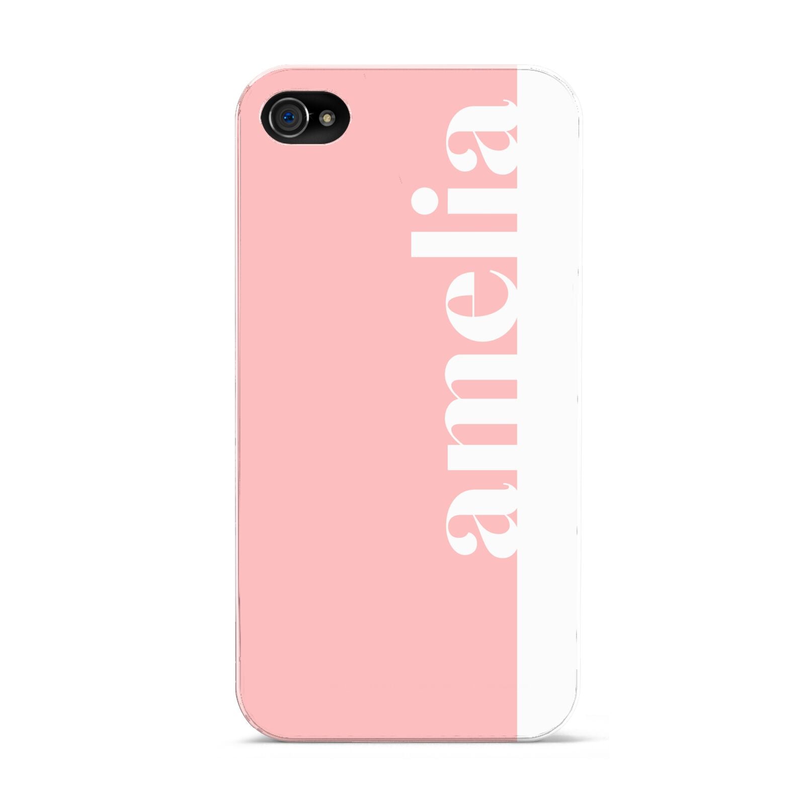 Pastel Pink Personalised Name Apple iPhone 4s Case