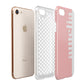 Pastel Pink Personalised Name Apple iPhone 7 8 3D Tough Case Expanded View