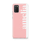 Pastel Pink Personalised Name Samsung A02s Case