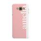 Pastel Pink Personalised Name Samsung Galaxy A8 Case