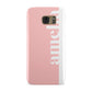 Pastel Pink Personalised Name Samsung Galaxy Case
