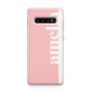 Pastel Pink Personalised Name Samsung Galaxy S10 Plus Case