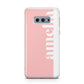 Pastel Pink Personalised Name Samsung Galaxy S10E Case