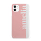 Pastel Pink Personalised Name iPhone 11 3D Snap Case