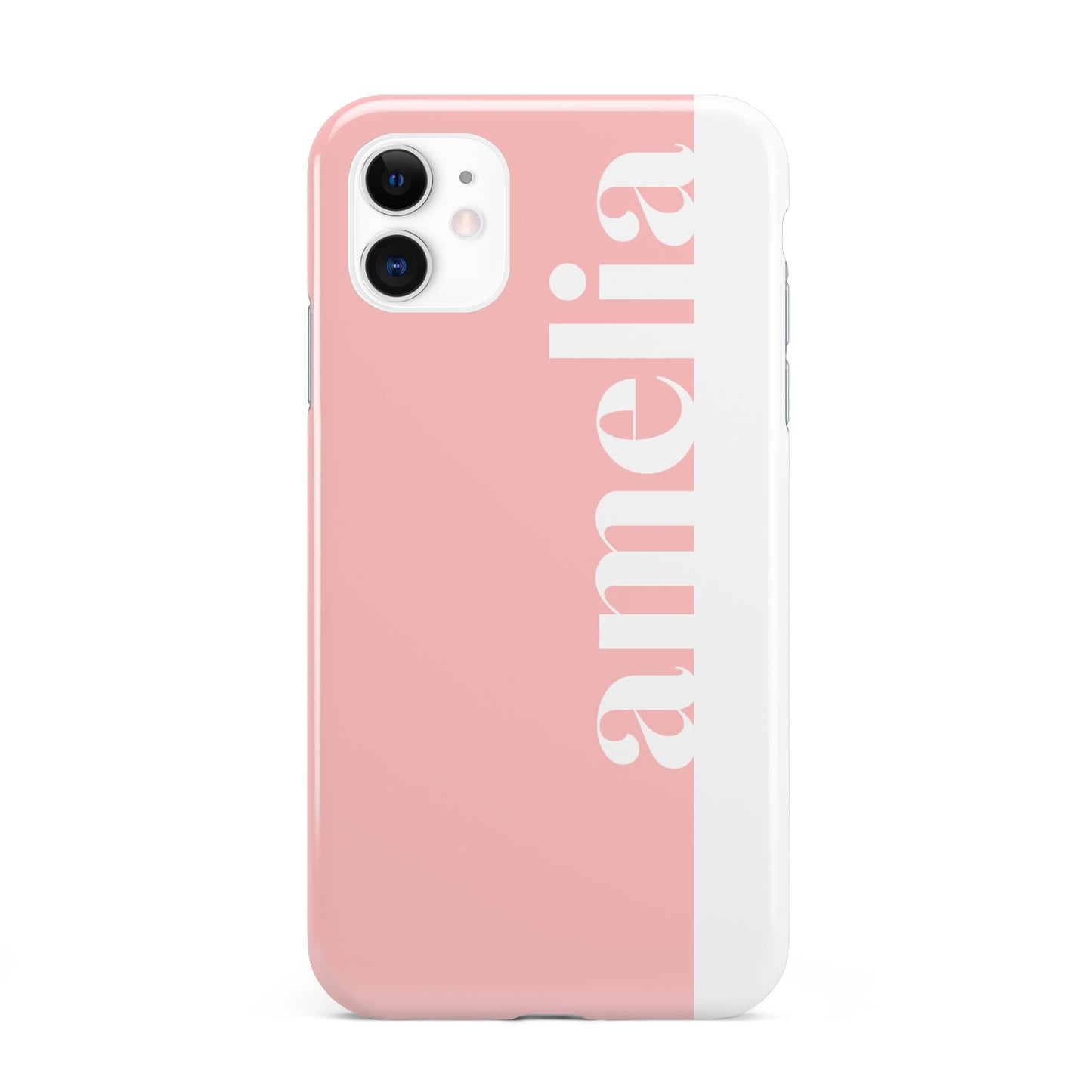Pastel Pink Personalised Name iPhone 11 3D Tough Case