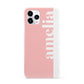 Pastel Pink Personalised Name iPhone 11 Pro 3D Snap Case
