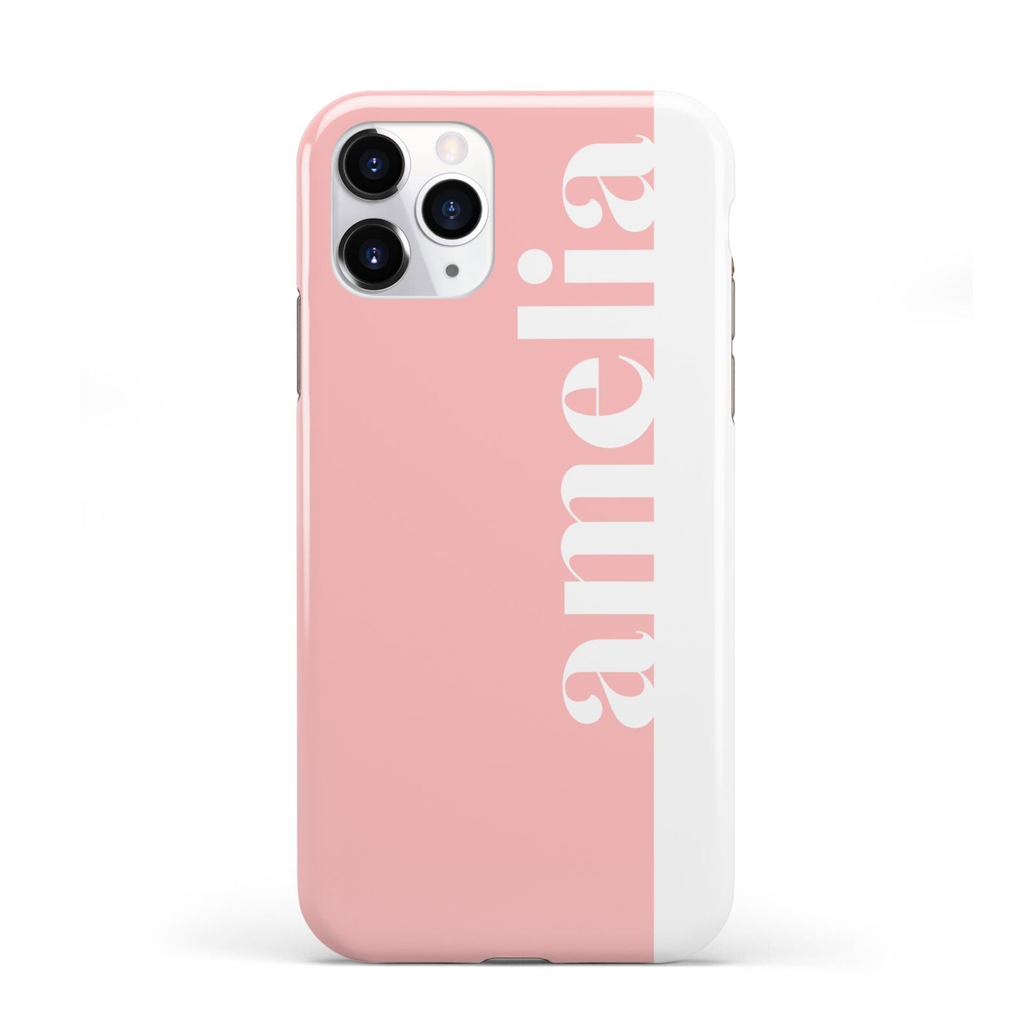 Pastel Pink Personalised Name iPhone 11 Pro 3D Tough Case