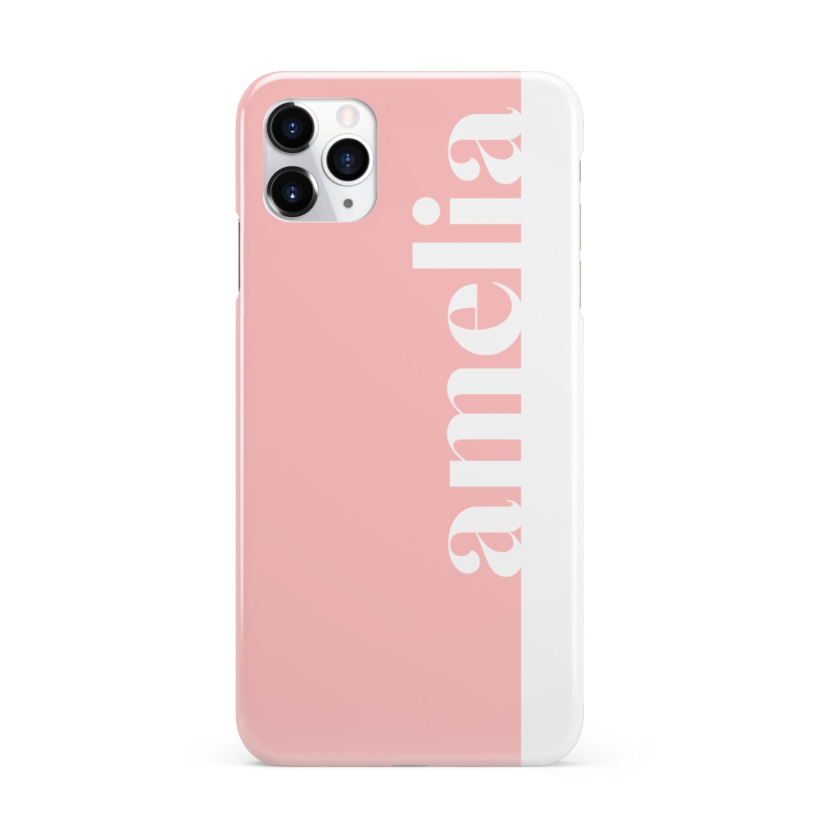 Pastel Pink Personalised Name iPhone 11 Pro Max 3D Snap Case