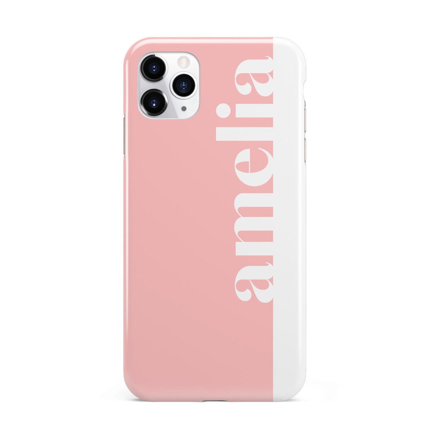 Pastel Pink Personalised Name iPhone 11 Pro Max 3D Tough Case