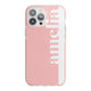 Pastel Pink Personalised Name iPhone 13 Pro Max TPU Impact Case with Pink Edges