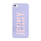 Pastel Pink and Purple Full Name Apple iPhone 5 Case