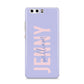 Pastel Pink and Purple Full Name Huawei P10 Phone Case