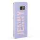 Pastel Pink and Purple Full Name Samsung Galaxy Case Fourty Five Degrees