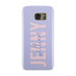 Pastel Pink and Purple Full Name Samsung Galaxy Case