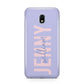 Pastel Pink and Purple Full Name Samsung Galaxy J3 2017 Case