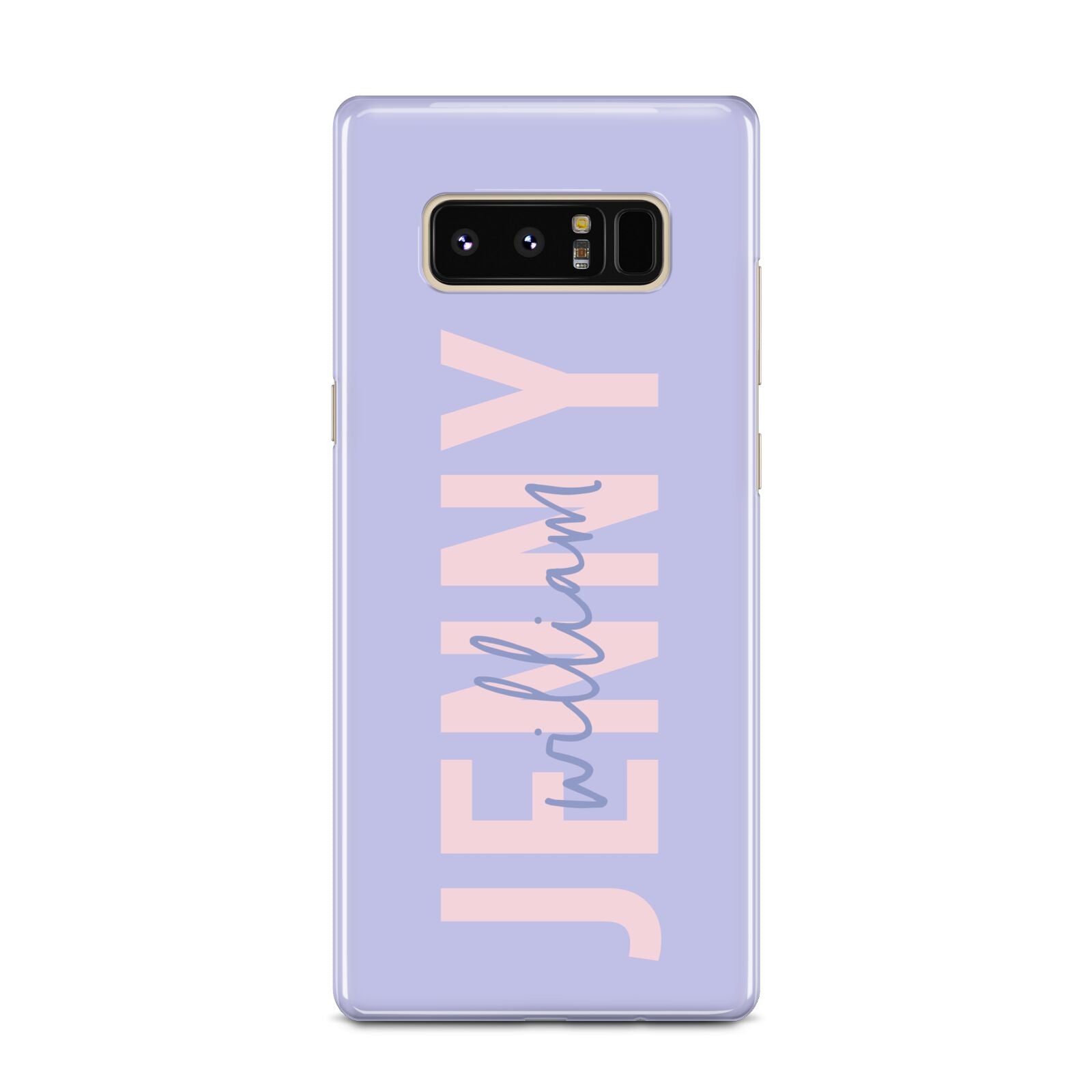 Pastel Pink and Purple Full Name Samsung Galaxy Note 8 Case