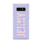 Pastel Pink and Purple Full Name Samsung Galaxy S8 Case