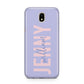 Pastel Pink and Purple Full Name Samsung J5 2017 Case
