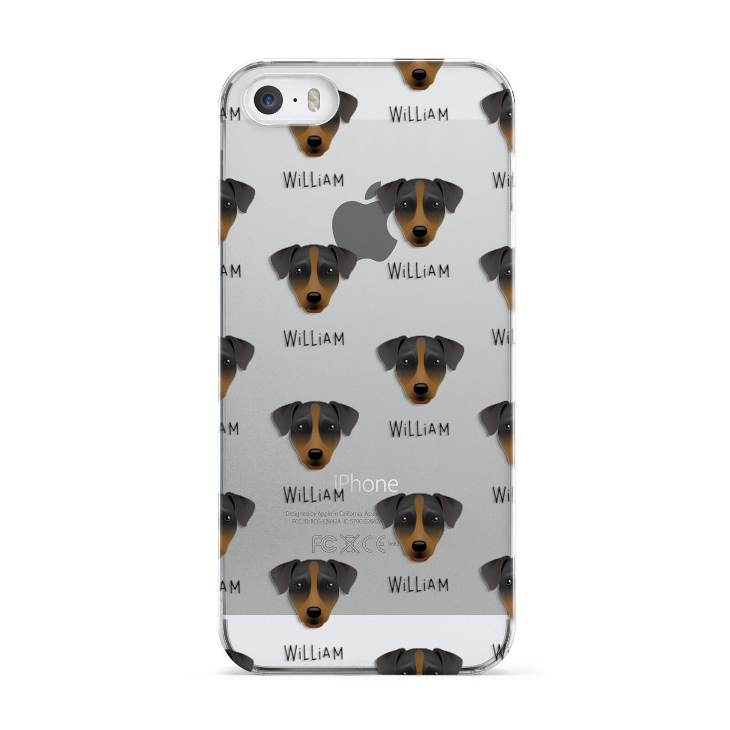 Patterdale Terrier Icon with Name Apple iPhone 5 Case