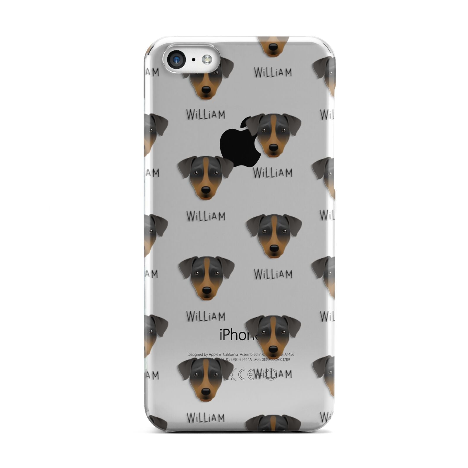 Patterdale Terrier Icon with Name Apple iPhone 5c Case