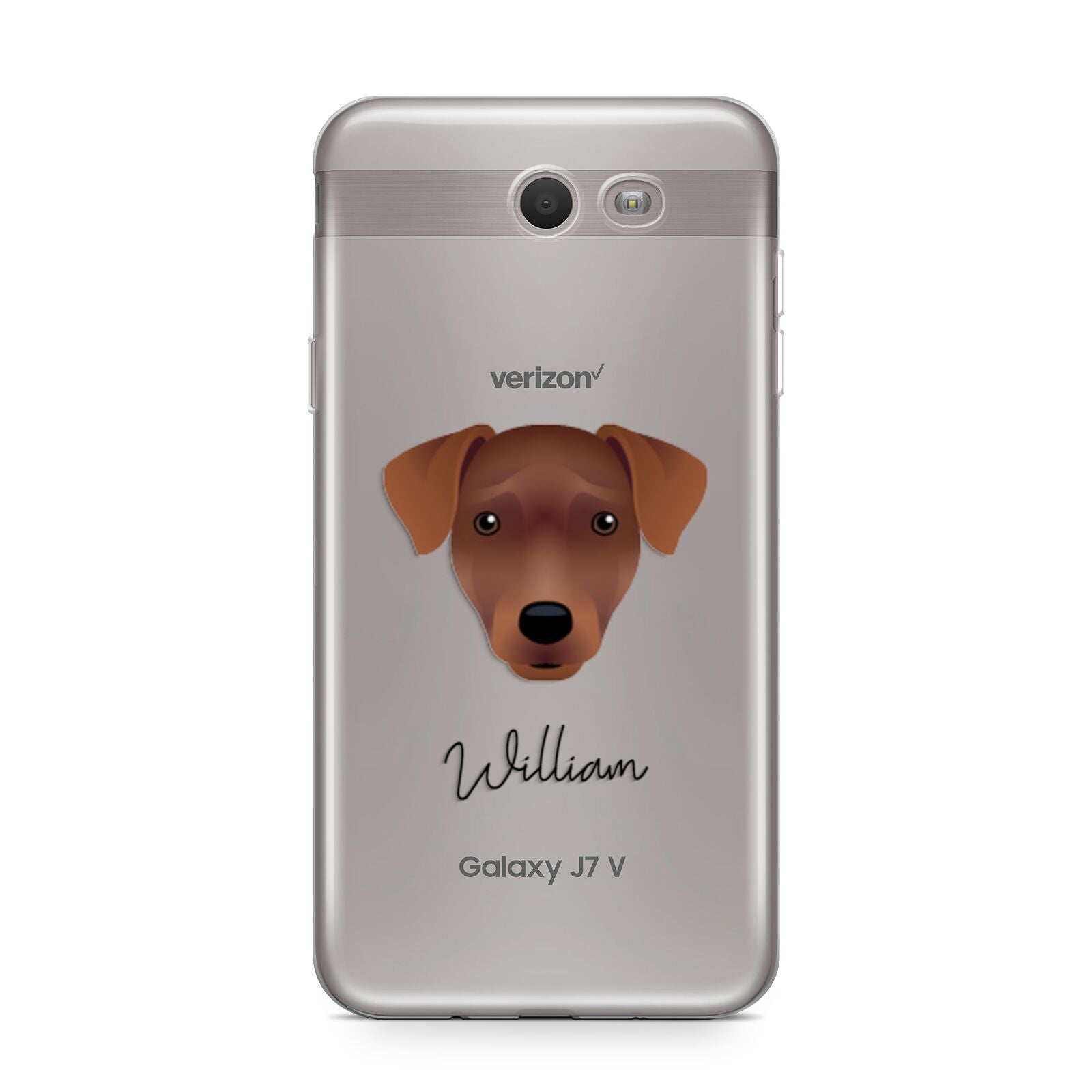 Patterdale Terrier Personalised Samsung Galaxy J7 2017 Case