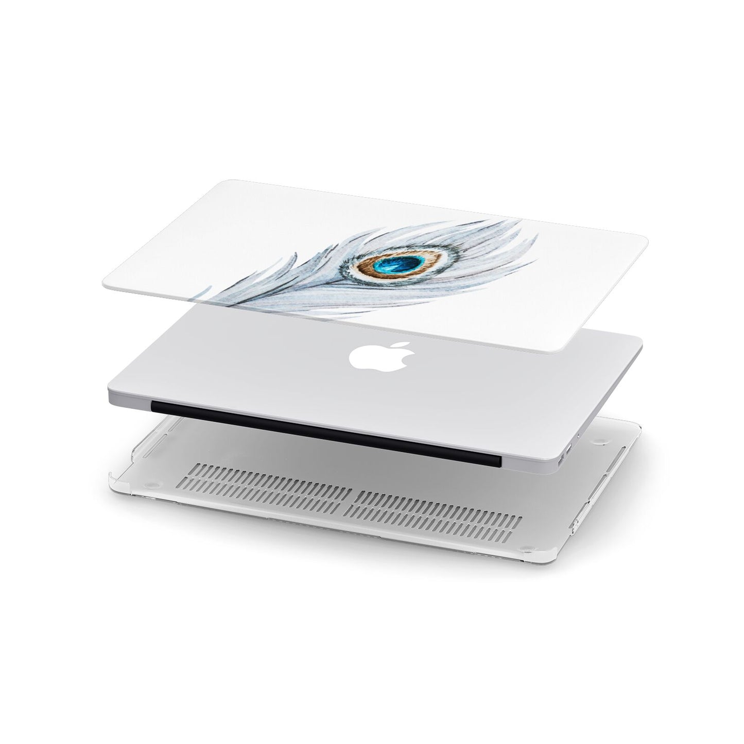 Peacock Apple MacBook Case in Detail