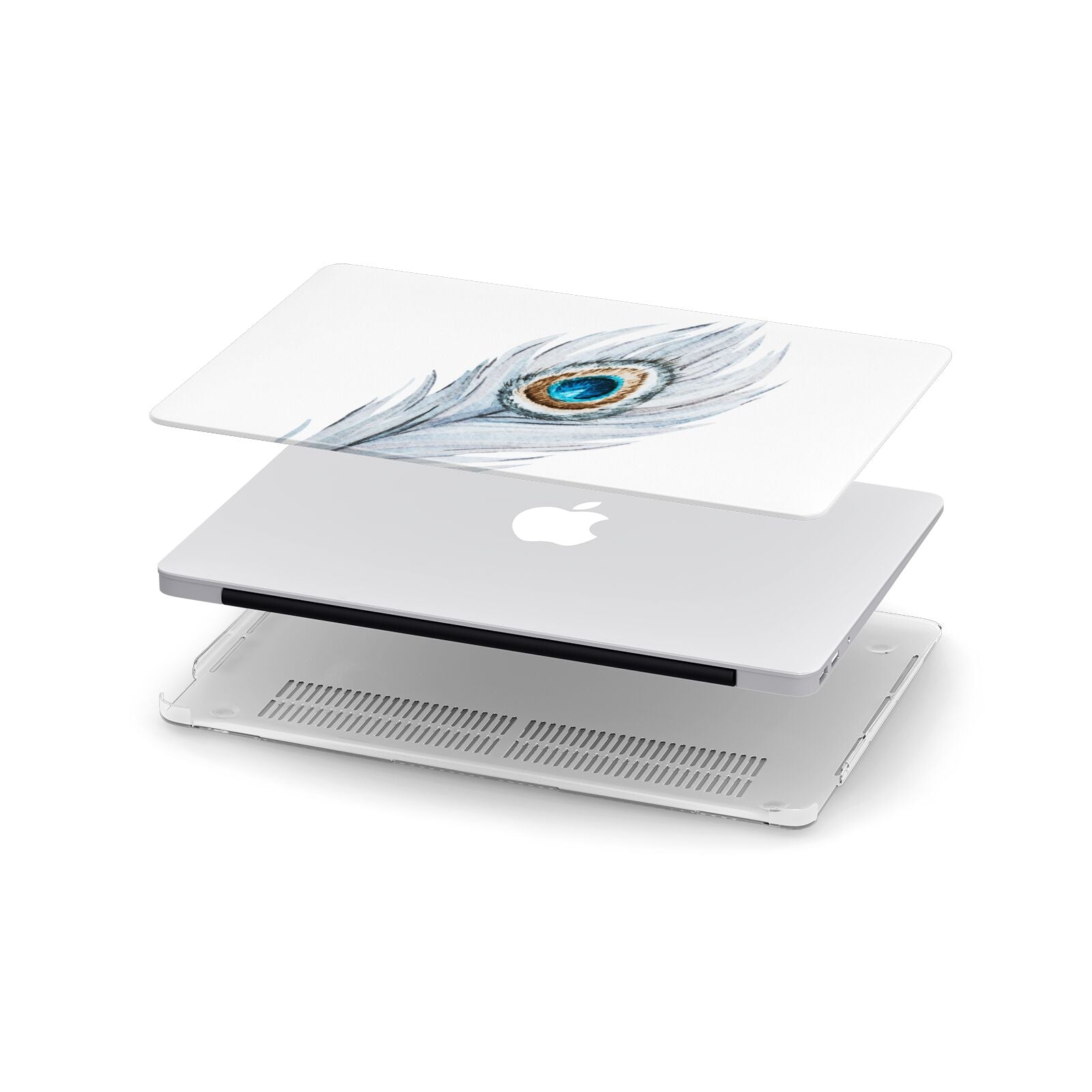 Peacock Apple MacBook Case in Detail