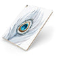 Peacock Apple iPad Case on Gold iPad Side View