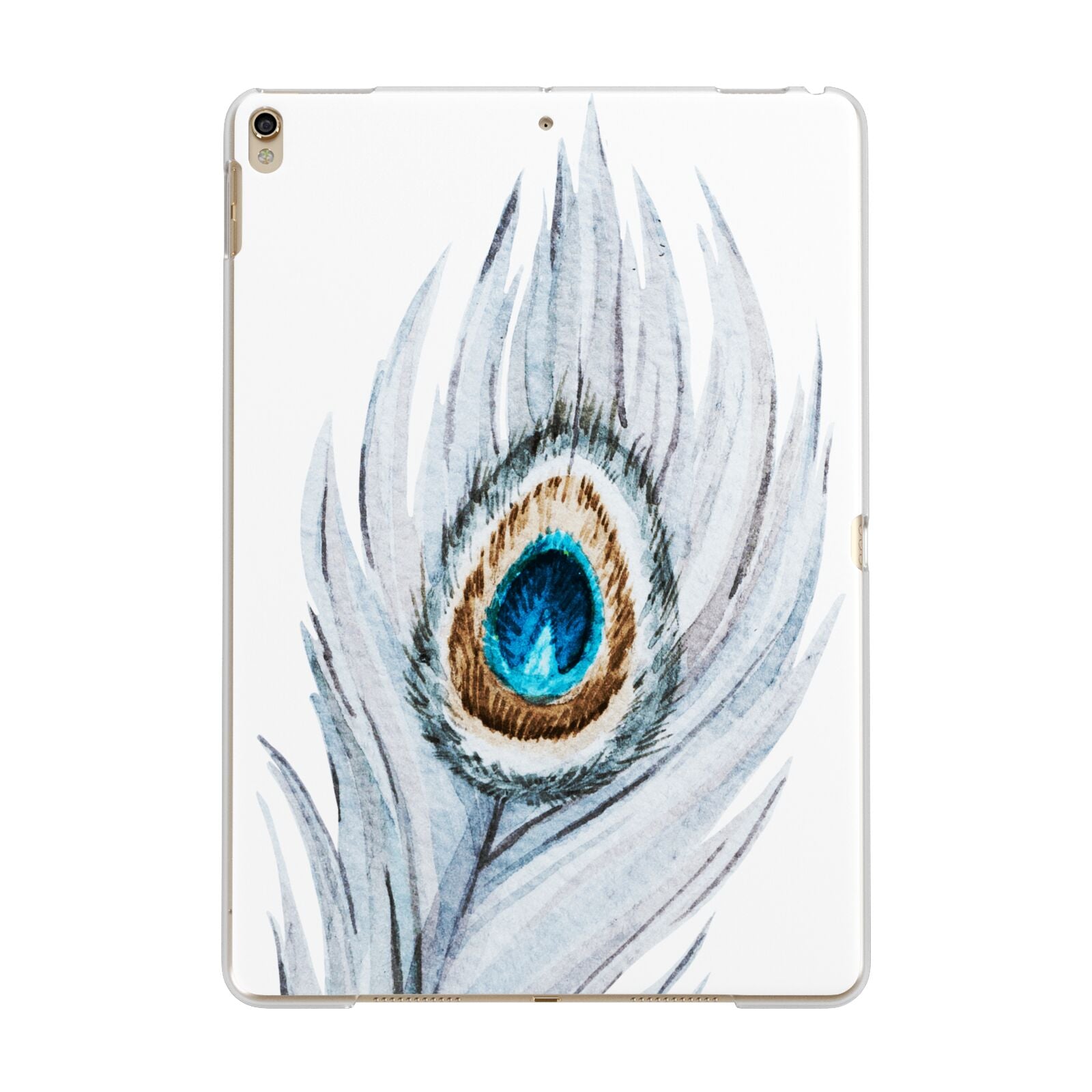 Peacock Apple iPad Gold Case