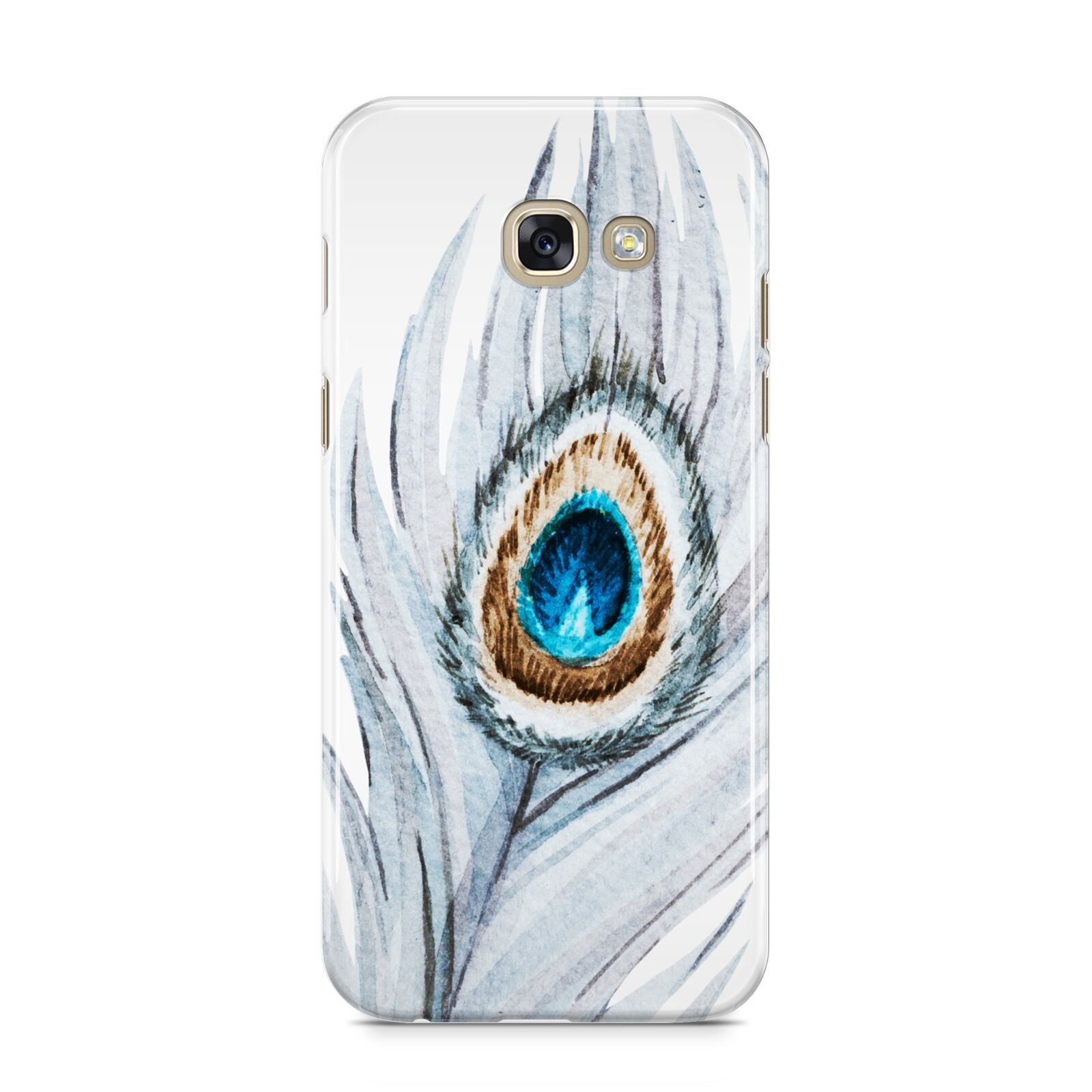 Peacock Samsung Galaxy A5 2017 Case on gold phone
