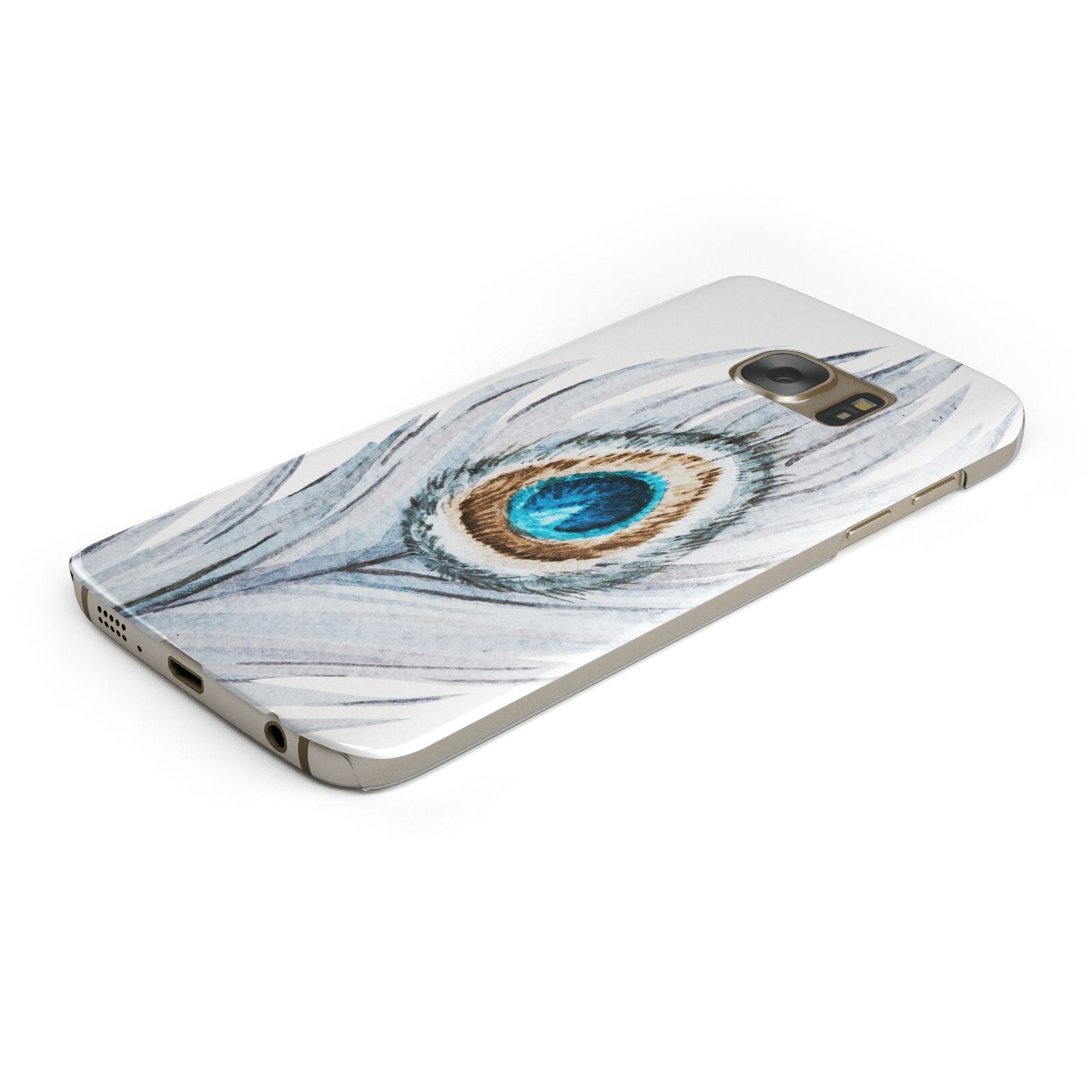 Peacock Samsung Galaxy Case Bottom Cutout