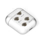 Peek a poo Icon with Name AirPods Case Laid Flat