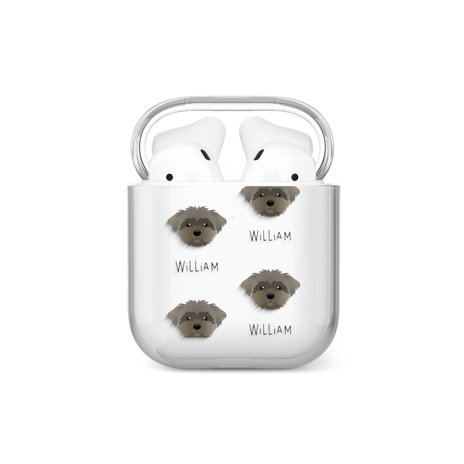 Peek a poo Icon with Name AirPods Case