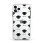 Peek a poo Icon with Name Apple iPhone 11 Pro in Silver with White Impact Case