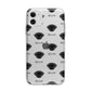Peek a poo Icon with Name Apple iPhone 11 in White with Bumper Case