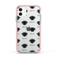 Peek a poo Icon with Name Apple iPhone 11 in White with Pink Impact Case