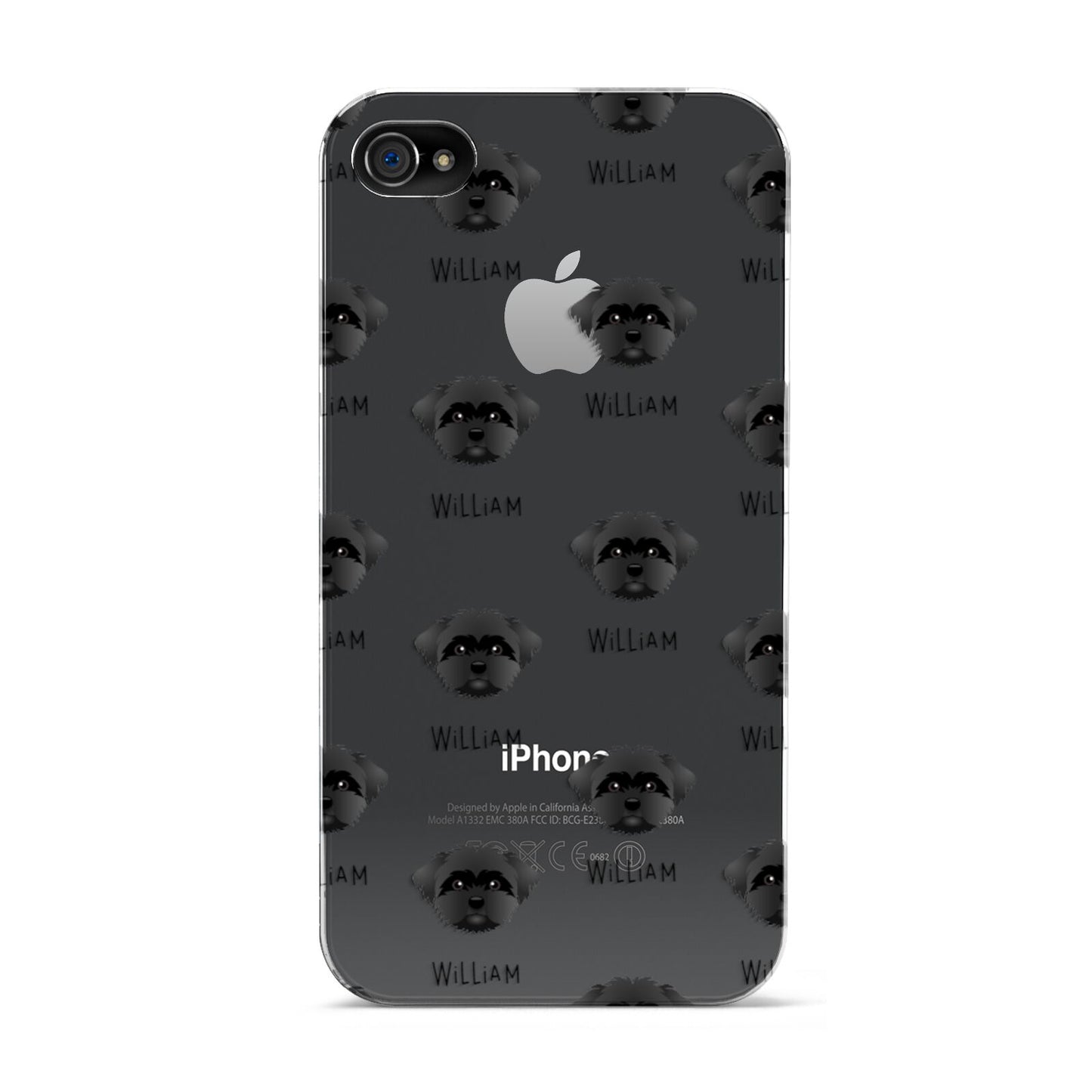 Peek a poo Icon with Name Apple iPhone 4s Case