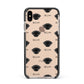 Peek a poo Icon with Name Apple iPhone Xs Max Impact Case Black Edge on Gold Phone