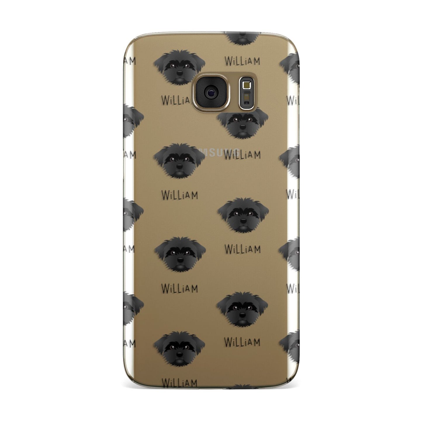 Peek a poo Icon with Name Samsung Galaxy Case
