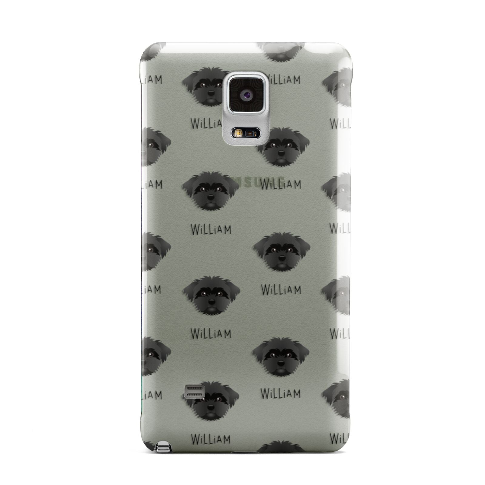 Peek a poo Icon with Name Samsung Galaxy Note 4 Case